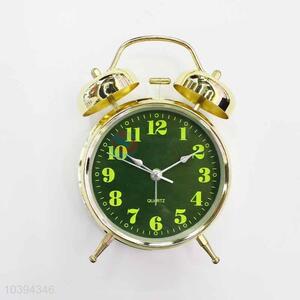 Green Background Iron Alarm Clock/Table Clock