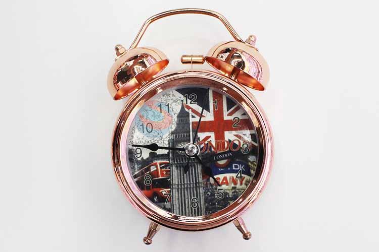 Rose Gold Iron Alarm Clock/Table Clock