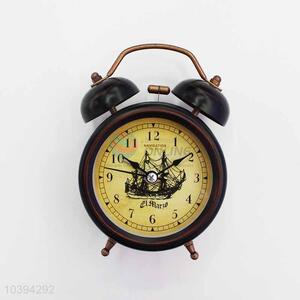 Vintage Ship Iron Alarm Clock/Table Clock