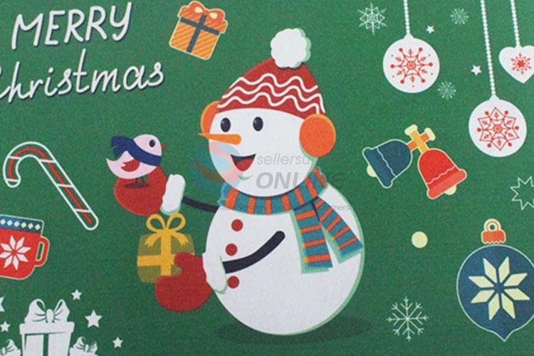 Factory Price High Quality Snowman Printed Door Carpet