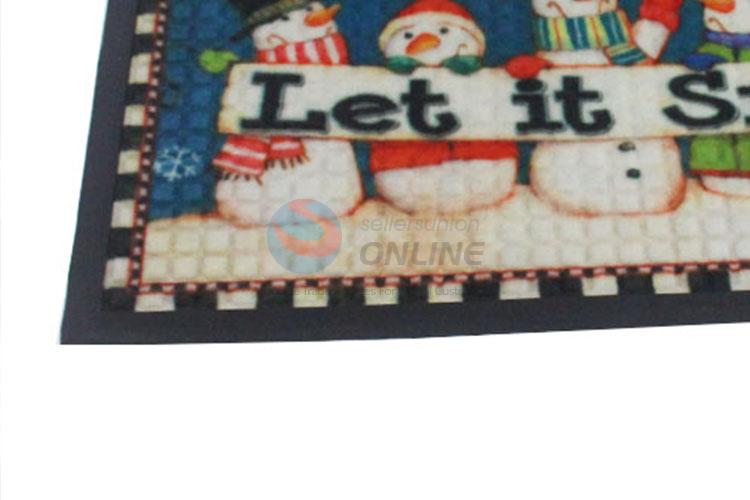 Wholesale China Supply Snowman Printed Bath Carpet