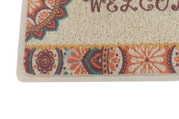 Flower Printed Door Mat With Good Quality