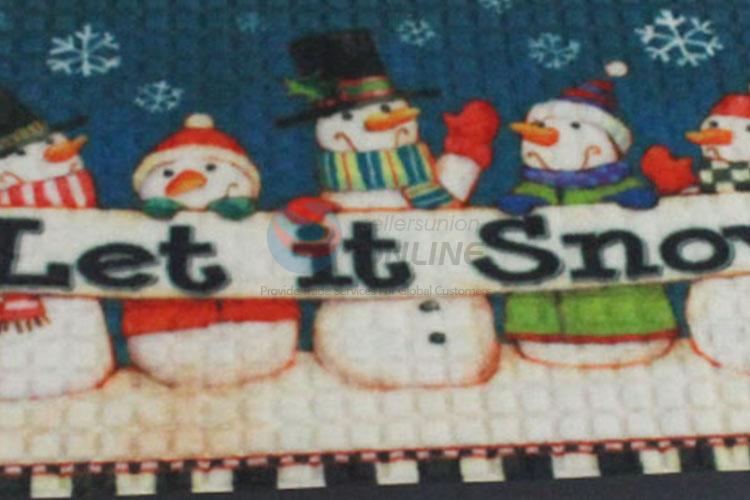 Wholesale China Supply Snowman Printed Bath Carpet