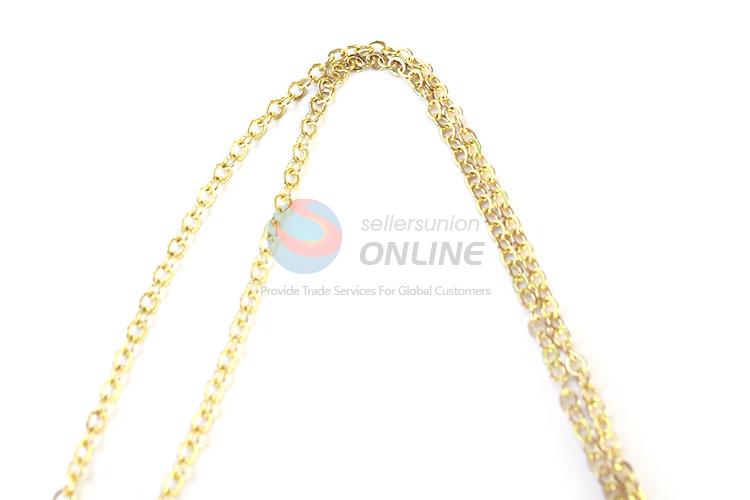 New Arrival Heart Shape Zinc Alloy Real Flower Pendant With Gold Chain