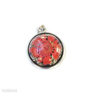 Hot Selling Round Real Flower Pendant Women Popular Pendant