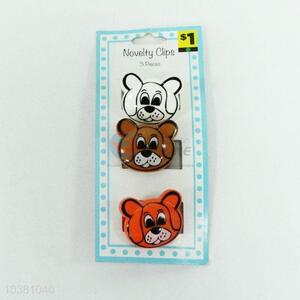 Fashion low price best 3pcs dog shape plastic clips