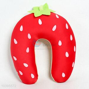 Top Quality Strawberry Printed U Shape Pillow