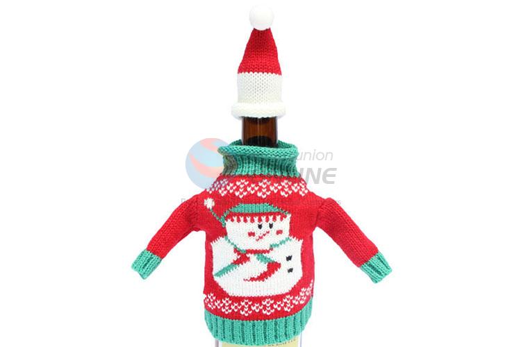 Latest Christmas Bottle Cooler Wool Red Wine Bottle Cover