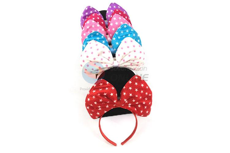 Popular Christmas Decoration Light Bowknot Hair Clasp