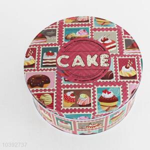 Round Shaped Cake Box Tinplate Box