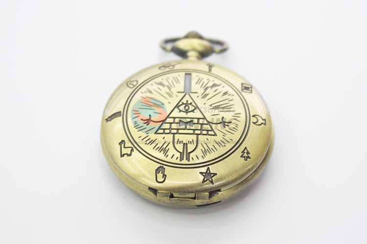 Quartz Movement Skeleton Pocket Watch