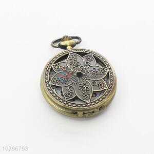 Quartz Movement Skeleton Pocket Watch