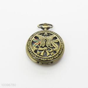 Butterfly Quartz Movement Skeleton Pocket Watch