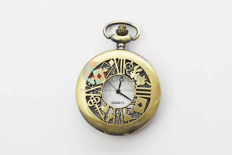 Rabbit Quartz Movement Skeleton Pocket Watch