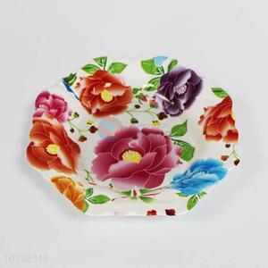 Good quality flower pattern fruit plate