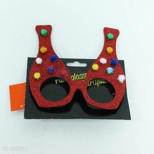 Popular red wine bottle shape party glasses