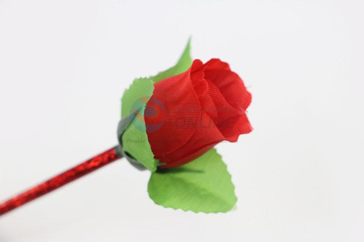 Factory Export Rose Head Creative Craft Ballpoint Pen School Stationery