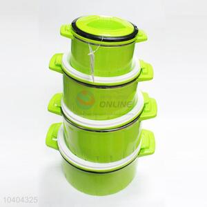 Stainless steel plastic insulated food container/thermos lunch box set