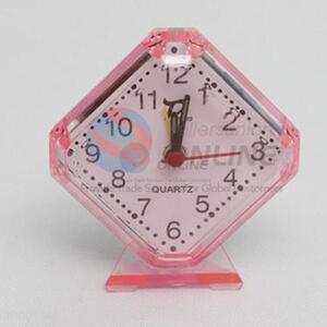 Rhombus Transparent Alarm Clock