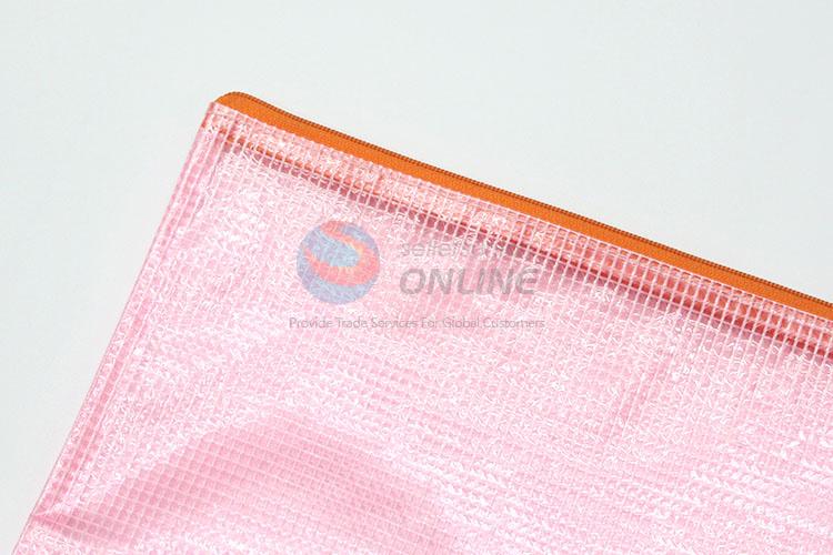 A4 size mesh document bag zip file bag with zipper