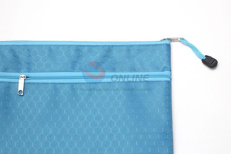 Top quality A4 zipper file bag pvc waterproof zipper document bag