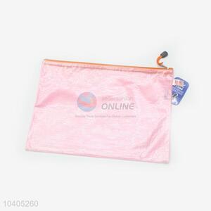 A4 size mesh document bag zip file bag with zipper