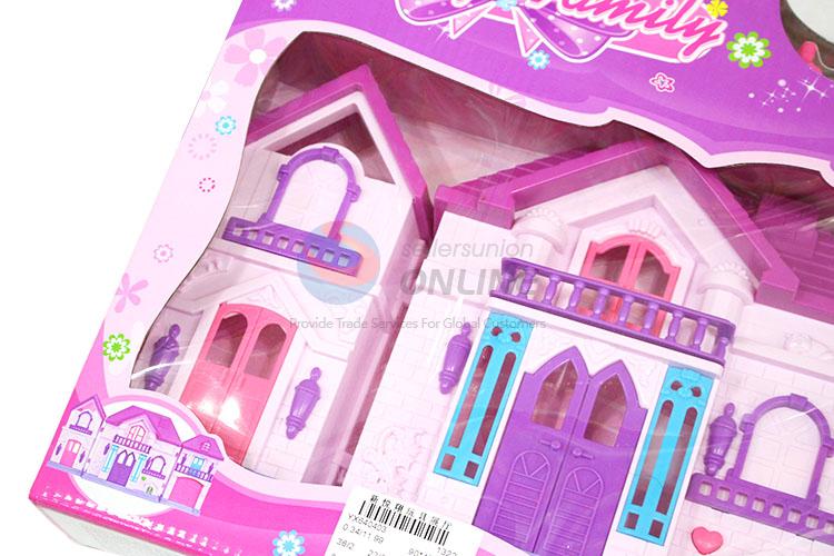 Colorful Happy Family Villa Model Plastic Fancy Toy Set