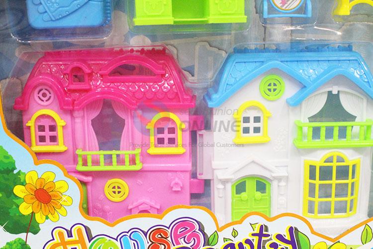 Cheap Price Girl Plastic Villa Toy Furniture Set