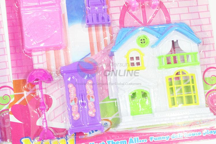 New Arrival Girl Plastic Villa Toy Furniture Set