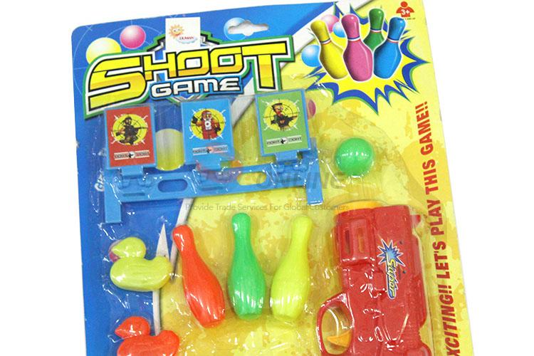 High Quality Shoot Game Toy Table Tennis Gun Set