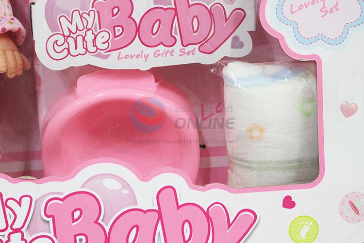 Promotional Gift Girls Pretend Play Take Care Baby Doll Lifelike Baby Toy