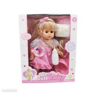 Factory Direct Girls Pretend Play Take Care Baby Doll Lifelike Baby Toy