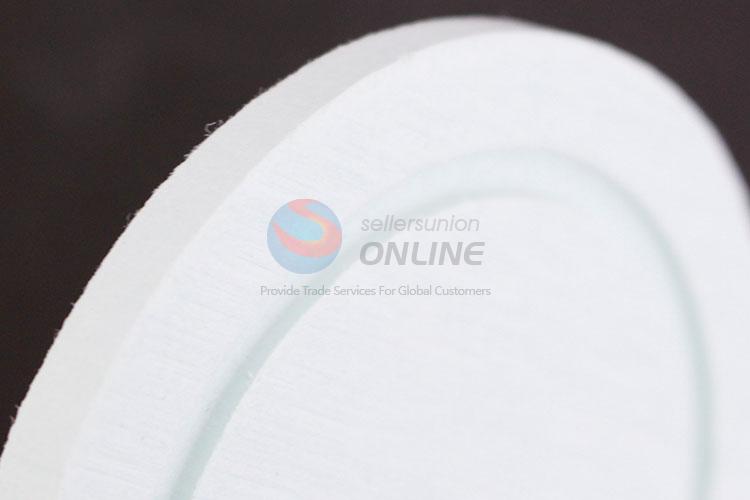 Strong water absorption anti-slip round shape diatomite cup coaster