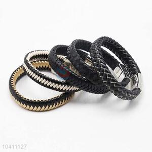 New Fashion High Quality Braided Leather Bracelet