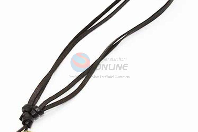 Wholesale High Quality Cowhide Cord Hiphop Punk Pendent Necklace