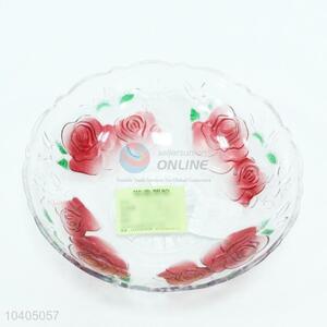 Wholesale Flower Pattern Plastic Fruit Plate Food Plate