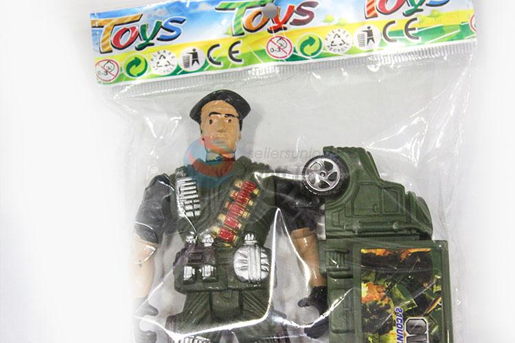 Hot New Products Plastic Toy Pull-back Military Car and Soldier Kids Toy