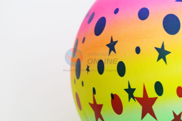 Star printed swimming pool game pvc toys ball