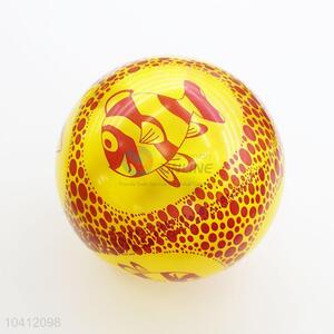 Fish printed inflatable beach ball PVC toy ball