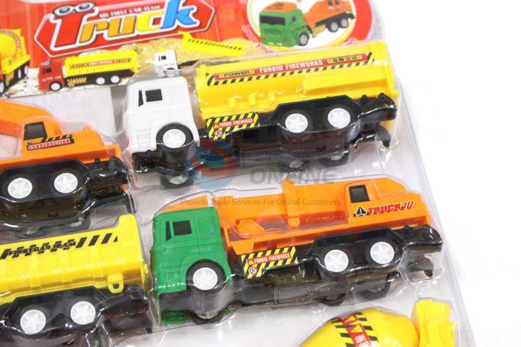 Factory Direct 6pcs Pull-back Engineering Trucks for Sale