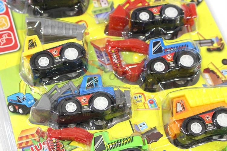 Factory Wholesale 9pcs Pull-back Engineering Trucks for Sale