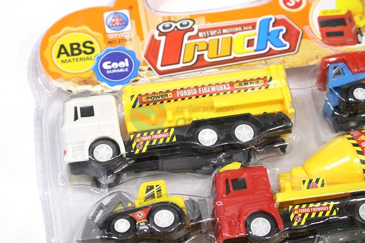 New Arrival 6pcs Pull-back Engineering Trucks for Sale