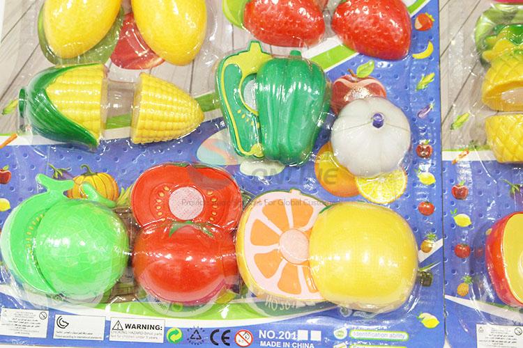 Factory Direct Artificial Plastic Fruits and Vegetables Pretend Cutting Playing Games