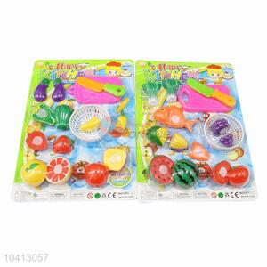 Latest Design Artificial Plastic Fruits and Vegetables Pretend Cutting Playing Games