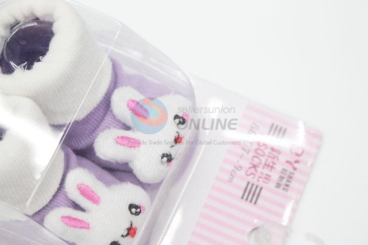 3D Rabbit Head Cotton Kids Baby Sock