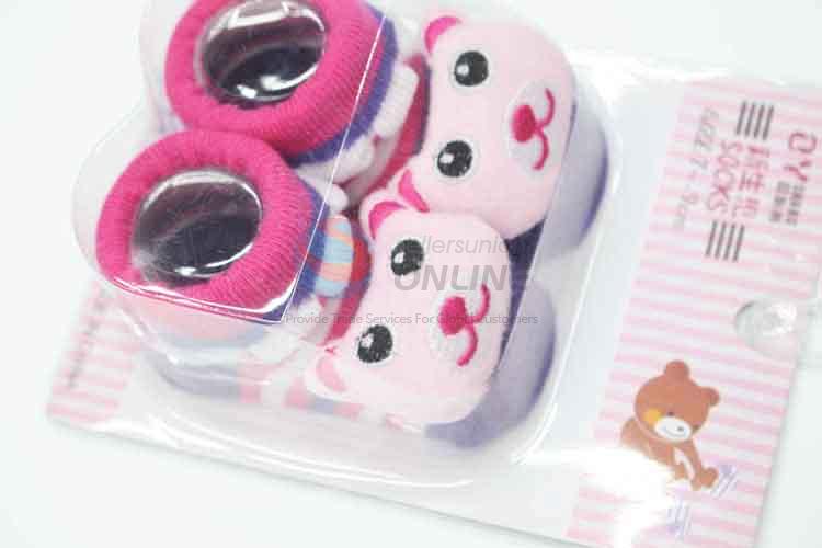 3D Bear Head Cotton Kids Baby Sock