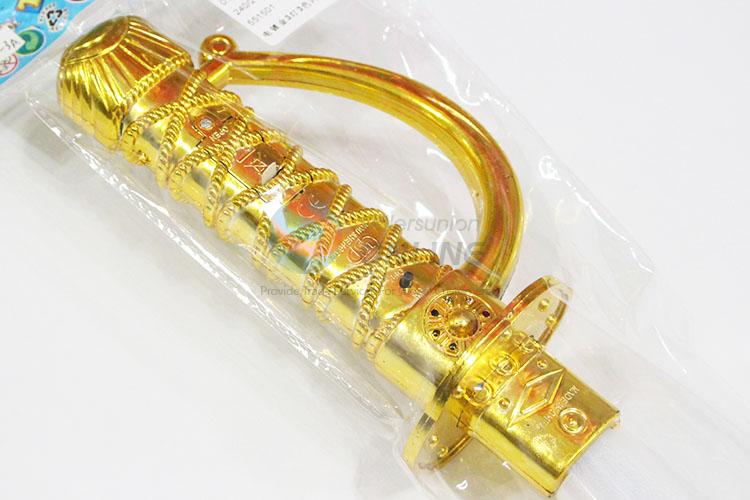 Electroplating Golden 3-light Flashing Sword Toy