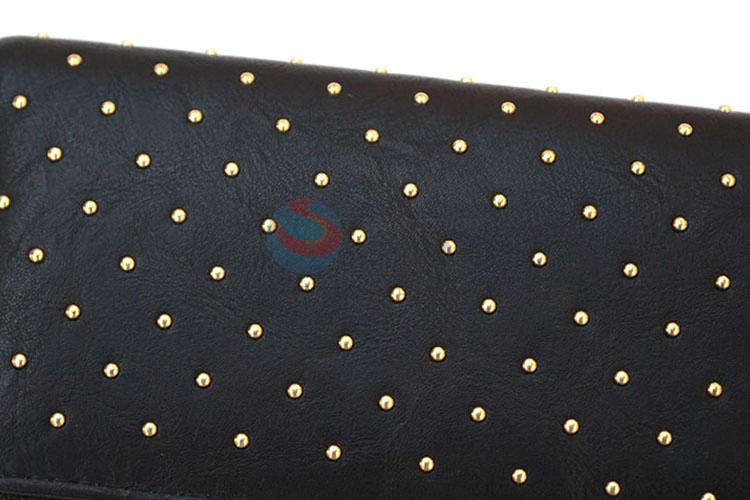 Competitive price good quality women purse women pouch with rivets