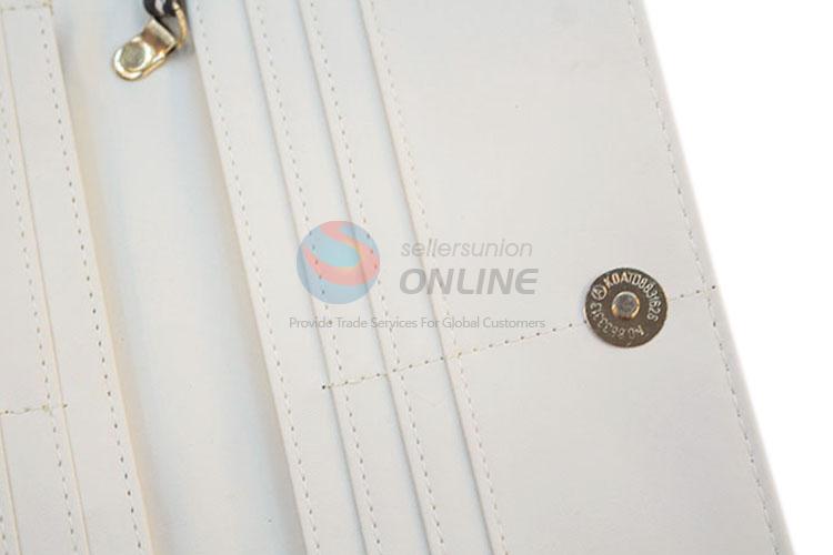 Best selling customized large triple-folded women purse