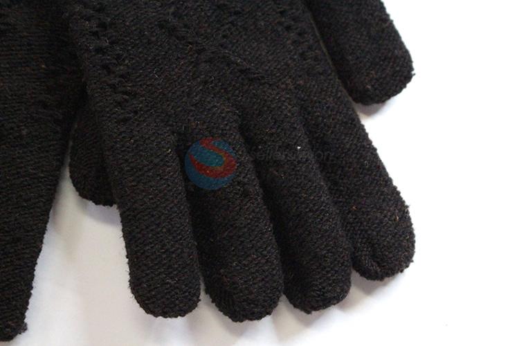 Factory supply cheap warm knitted gloves for adults